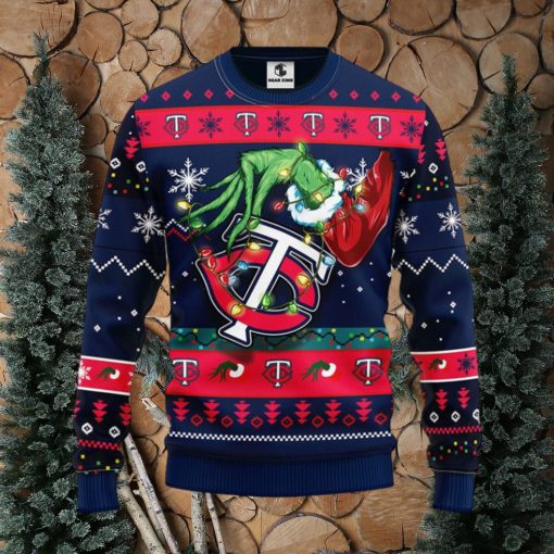 Minnesota Twins Grinch Christmas Ugly Sweater