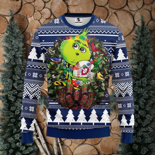 Minnesota Twins Grinch Hug Christmas Ugly Sweater