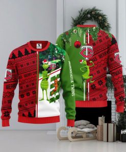 Minnesota Twins Grinch & Scooby doo Christmas Ugly Sweater 1