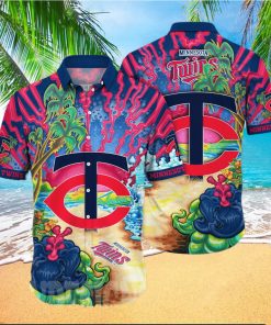 Minnesota Twins MLB Floral Full Printed Hawaiian Shirt