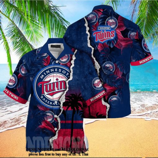 Minnesota Twins MLB Floral Tropical All Over Printed Classic Hawaiian Shirt