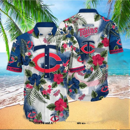 Minnesota Twins MLB Flower 3D All Over Print Hawaiian Shirt