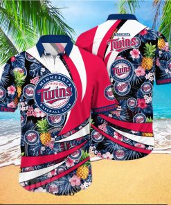 Minnesota Twins MLB Flower 3D Full Print Hawaiian Shirt