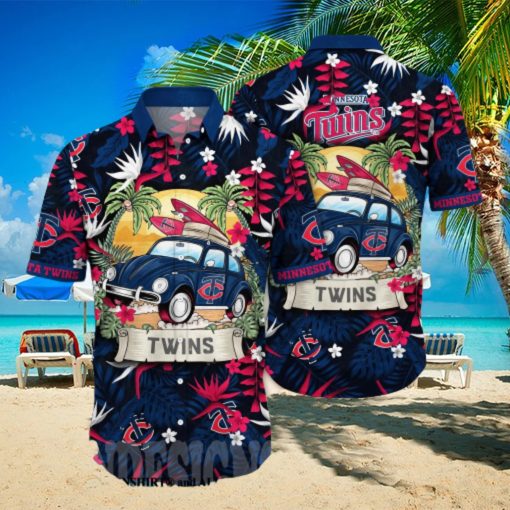 Minnesota Twins MLB Flower 3D Hawaiian Shirt