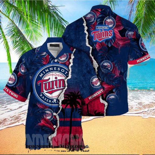 Minnesota Twins MLB Flower Full Print Hawaiian Shirt