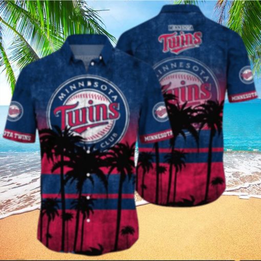 Minnesota Twins MLB Logo Coconut Tropical Hawaiian Shirt Beach Gift For Fans