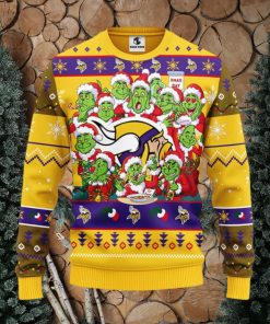 Minnesota Vikings 12 Grinch Xmas Day Christmas Ugly Sweater