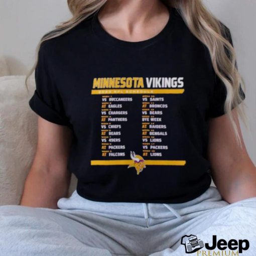 Minnesota Vikings 2023 NFL Schedule Shirt