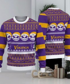 Minnesota Vikings Christmas Reindeer Pattern Ugly Sweater For Men Women