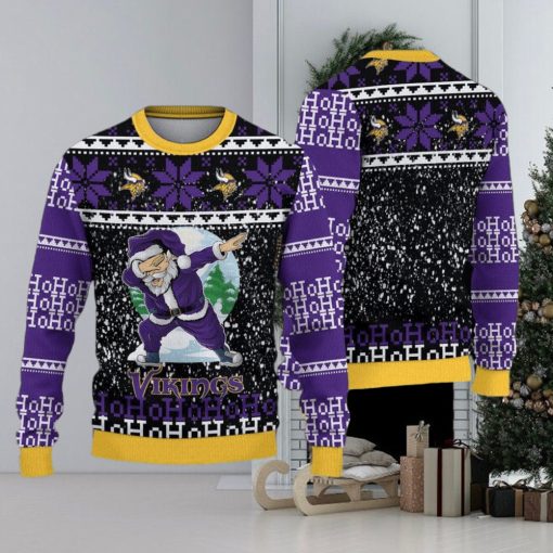 Minnesota Vikings Christmas Santa Claus Ugly Sweater For Men Women