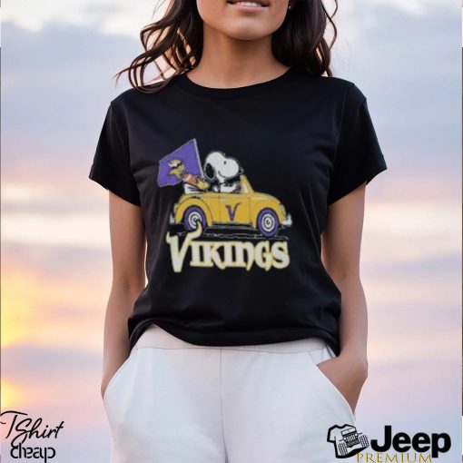 Minnesota Vikings Fan Snoopy Cartoon Sports T Shirt