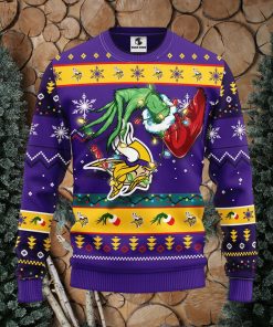 Minnesota Vikings Grinch Christmas Ugly Sweater