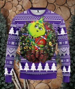 Minnesota Vikings Grinch Hug Christmas Ugly Sweater