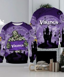 Minnesota Vikings Halloween Mummy Roast Ugly Sweater For Men And Women Gift Christmas