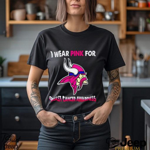 Minnesota Vikings I wear pink for Breast Cancer Awareness shirt