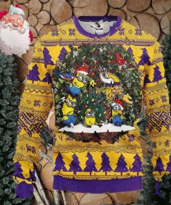 Minnesota Vikings Minion Christmas AOP Sweater