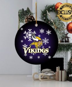 Minnesota Vikings NFL Custom Name 2023 Holiday Gifts Christmas Decorations Ornament