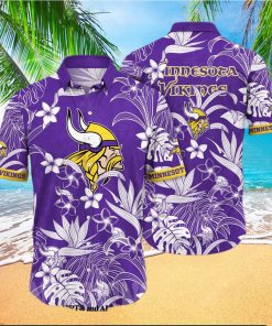 Minnesota Vikings NFL Floral Full Print Unisex Hawaiian Shirt