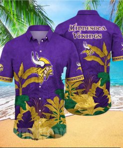 Minnesota Vikings NFL Flower All Over Print Classic Hawaiian Shirt