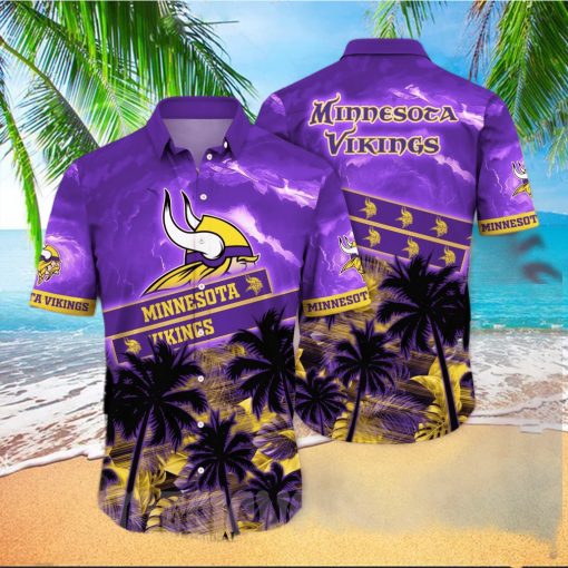 Minnesota Vikings NFL Flower All Over Printed Unisex Hawaiian Shirt