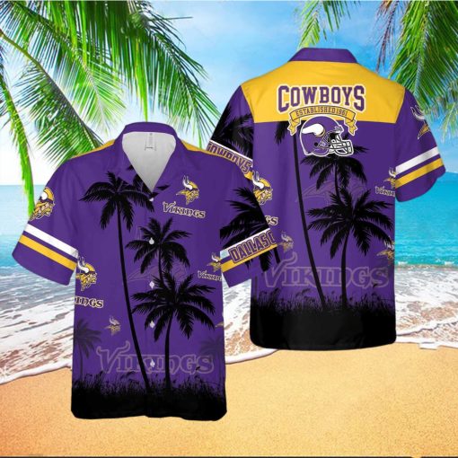 Minnesota Vikings NFL Vintage Coconut Tropical Hawaiian Shirt For Men And Women