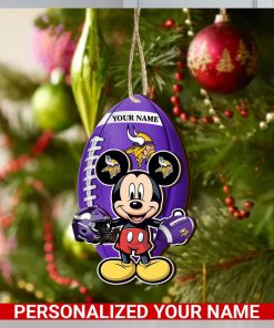 Minnesota Vikings Personalized Your Name Mickey Mouse And NFL Team Ornament SP161023180ID03