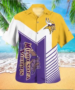 Minnesota Vikings Standard Retro 3D Hawaiian Shirt Best For Fans Beach Gift For Men And Women