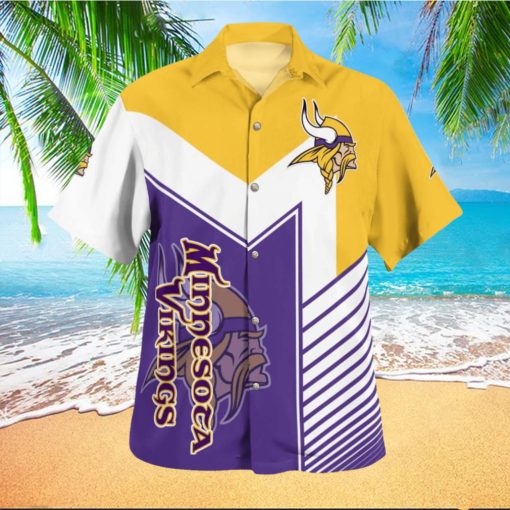 Minnesota Vikings Standard Retro 3D Hawaiian Shirt Best For Fans Beach Gift For Men And Women