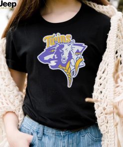 Minnesota Vikings Wild Twins Timberwolves logo shirt