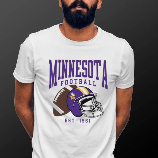 Minnesota Vikings football est. 1961 NFL helmet logo shirt