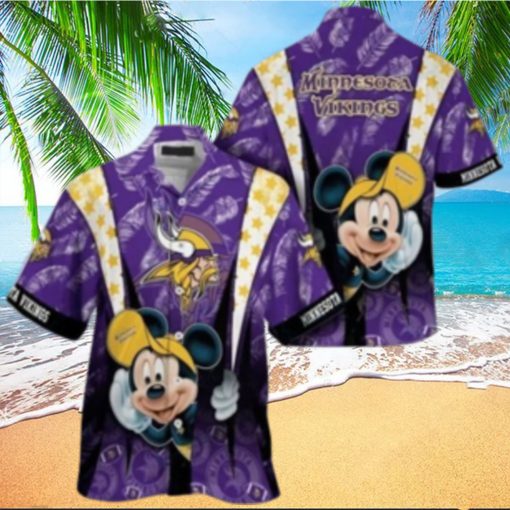 Minnesota Vikings nfl mickey mouse Hawaiian Shirt custom for fan