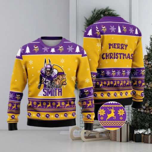 Minnesota Vikings – Harrison Smith Merry Xmas Ugly Christmas Sweater