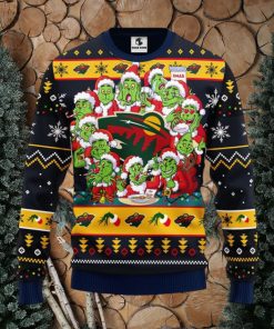 Minnesota Wild 12 Grinch Xmas Day Christmas Ugly Sweater