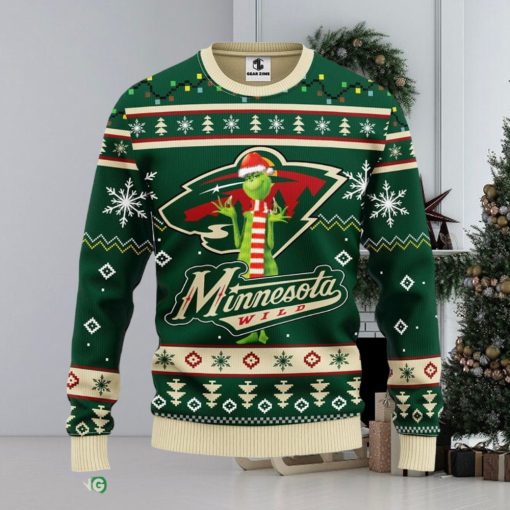 Minnesota Wild Funny Grinch Xmas Ugly Christmas Sweater Best Christmas Gift Ideas