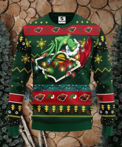 Minnesota Wild Grinch Christmas Ugly Sweater