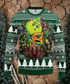 Minnesota Wild Grinch Hug Christmas Ugly Sweater