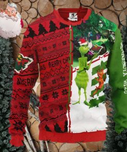 Minnesota Wild Grinch & Scooby Doo Christmas AOP Sweater