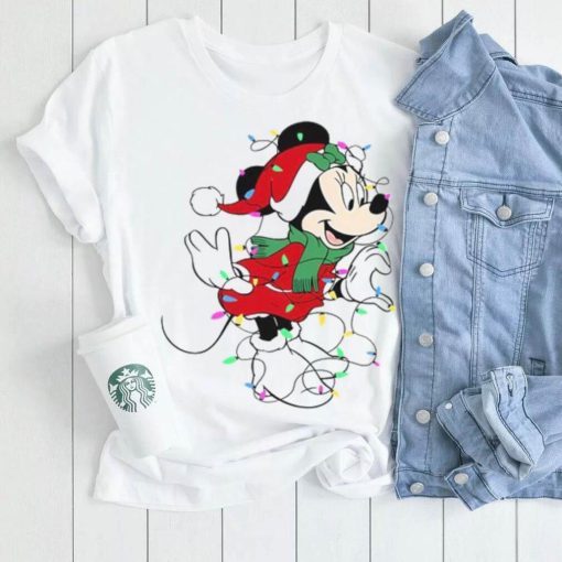 Minnie Mouse And Light Christmas Shirt, Minnie Mouse Christmas Shirt