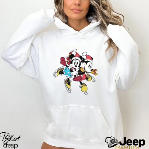 Minnie Mouse and Mickey Mouse skiing shirt