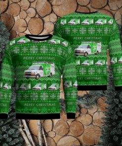 Minot, North Dakota, Trinity Health Community Ambulance Aop Christmas Ugly Sweater 3D