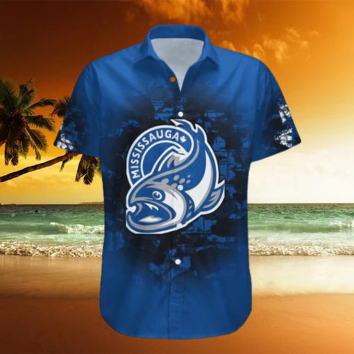 Mississauga Steelheads Hawaii Shirt Set Camouflage Vintage   Ca Hockey