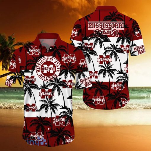 Mississippi State Bulldogs All Over Print Logo And Coconut Trending Summer Gift Aloha Hawaiian Shirt