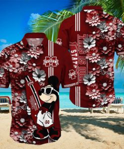 Mississippi State Bulldogs Aloha Mick Pattern Hawaiian Shirt For Fans