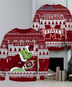 Mississippi State Bulldogs Grinch NCAA Christmas Ugly Sweater