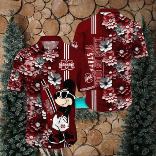 Mississippi State Bulldogs Hawaiian Shirt Mickey Love Surfing Trending Summer Gift