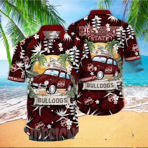 Mississippi State Bulldogs NCAA Floral Full Printed Unisex Hawaiian Shirt