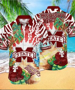 Mississippi State Bulldogs NCAA Floral Unisex All Over Print Hawaiian Shirt