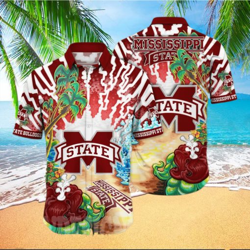 Mississippi State Bulldogs NCAA Floral Unisex All Over Print Hawaiian Shirt