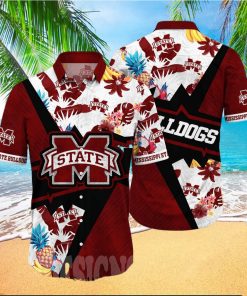 Mississippi State Bulldogs NCAA Flower All Over Printed Unisex Hawaiian Shirt