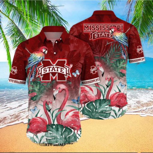 Mississippi State Bulldogs NCAA Flower Classic All Over Printed Hawaiian Shirt